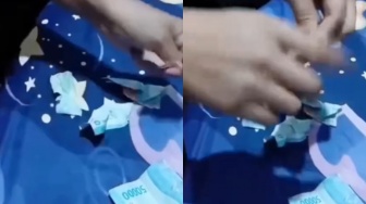 Kecewa Nafkah Anak Sedikit, Wanita Ini Nekat Sobek Uang Rupiah hingga Viral