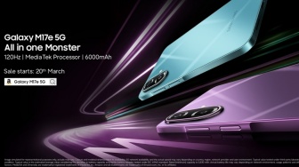 Samsung Galaxy M17e 5G Debut, HP Murah Rp2 Jutaan Ini Usung Baterai Jumbo