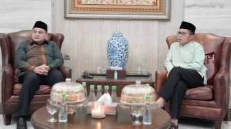 Hangatnya Silaturahmi Idulfitri: Appi-Danny Bahas Sinergi Pembangunan Makassar