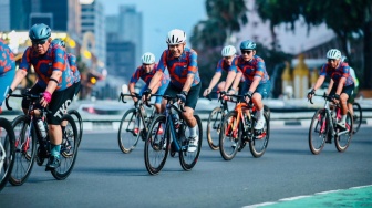 Jakarta Lengang, Saleh Husin dan Pramono Anung Gowes 60 Km Bakar Lemak Usai Libur Lebaran