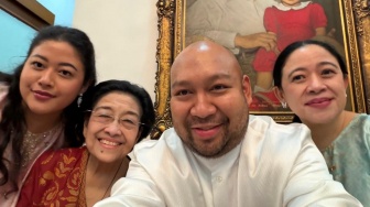 Momen Didit Anak Presiden Prabowo Dapat Kejutan Kue Ultah dari Megawati dan Puan Maharani