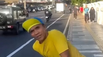 Lebaran di Bogor, Kaka Slank Terciduk Joging Santai di Jalur SSA