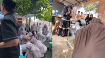 Viral Seleb TikTok Mat Peci Kasih THR Bak Beri Makan Ayam, Sampai Habis Rp50 Juta