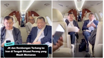Video Jusuf Kalla di Pesawat Menuju Iran adalah Hoaks