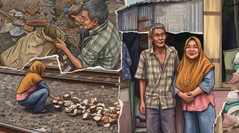 Dari Teknisi ke Tumpukan Kelapa Busuk: Perjuangan Rosikin di Pinggir Rel Kramat Pulo Demi Mimpi Anak