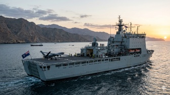 Spesifikasi Kapal RFA Lyme Bay Milik Inggris yang Akan Menjadi Benteng Drone di Selat Hormuz