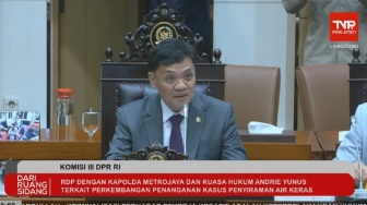 Komisi III DPR Gelar Rapat Bahas Perkembangan Kasus Penyiraman Air Keras Andrie Yunus