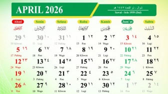 Link Download Kalender April 2026 PDF Gratis, Lengkap dengan Pasaran Jawa
