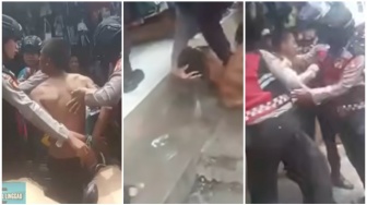 Sudah Diborgol, Kepala Pria Ini Tetap Diinjak Polisi, Video di Lubuklinggau Viral Picu Empati