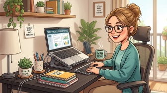 Cara Menata Ruang Kerja di Rumah agar Tetap Produktif Saat WFH