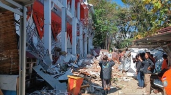 Gedung KONI Manado Rusak, BMKG: Gempa Akibat Deformasi Kerak Bumi