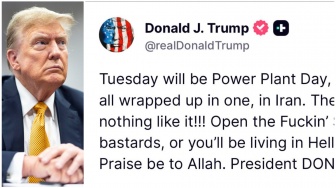 Ngomong Kotor dan Puji Allah saat Ancam Iran, Trump Dinilai Makin Frustrasi