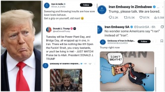 Saat Kedubes Iran Ramai-ramai Balas Ancaman Trump Secara 'Selow'