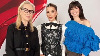 Dipuji Cantik Meryl Streep, Intip Gaya Tasya Farasya saat Interview Bareng Anne Hathaway