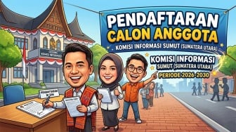 Seleksi Calon Anggota Komisi Informasi Sumut 2026-2030 Dibuka, Ini Syarat, Cara Daftar dan Linknya