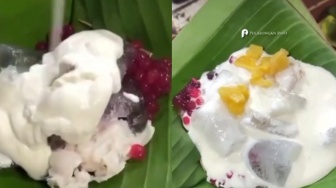 Unik! Pedagang Es Teller di Pekalongan Pakai Daun Pisang Imbas Harga Plastik Naik, Ini 5 Faktanya