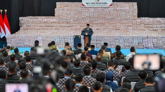 Penampakan Gunungan Uang Rp11,42 Triliun, Hasil Denda hingga Tipikor