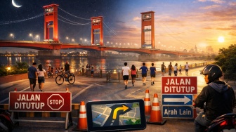 CFN Malam Ini dan CFD Besok di Palembang, Ini Jalan Ditutup dan Cara Hindari Macet