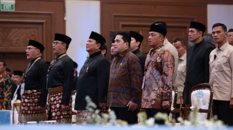 Prabowo Subianto Tegaskan Bangsa Besar Harus Bangga Budayanya Jangan Minder