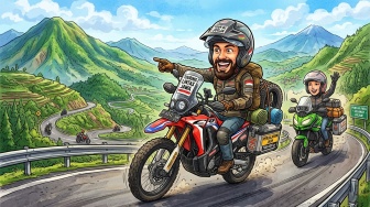 6 Tips Mencegah Badan Pegal Saat Touring Motor Jarak Jauh, Biar Tetap Nyaman di Jalan