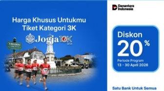 Nikmati Serunya Jogja 10K, Borong Diskon Tiket dan Hadiah Menarik Pakai BRImo!