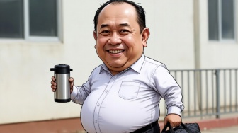 Melihat Sunaryo Bekerja