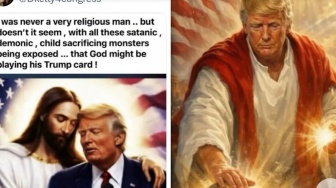 Lagi, Donald Trump Posting Foto Bareng Yesus Lagi Begini