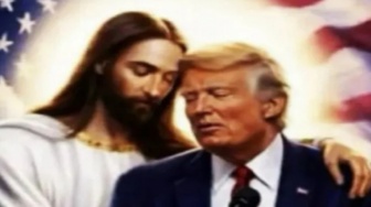 Unggah Foto AI Dipeluk Yesus, Donald Trump Ingin Dianggap sebagai Mesias