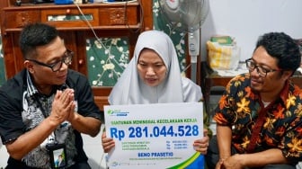 Gerak Cepat, BPJS Ketenagakerjaan Penuhi Hak Beno Prasetio yang Wafat Dalam Kecelakaan Kerja