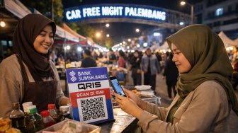 Yuk Gunakan QRIS Bank Sumsel Babel di Car Free Night Palembang, Transaksi Lebih Hemat