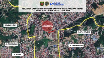 Demo 21 April Bakal Picu Kemacetan, Polisi Samarinda Siapkan Pengalihan Lalu Lintas