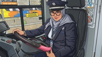 Lawan Stigma di Jalanan, Kisah Hebat Mantan Perawat Jadi Sopir Bus Transjakarta
