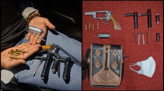 Kecil-kecil Jadi Begal: 4 Remaja di Tangerang Diringkus Berikut Pistol Rakitan Kaliber 5,56 Mm