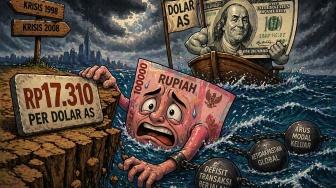 Rupiah Tembus Rp17.310, Sinyal Bahaya Ekonomi Lebih Buruk dari Krisis 1998?