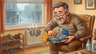 Sepatu Branded Cepat Rusak Saat Musim Hujan? Ini Cara Menyelamatkannya Sebelum Terlambat