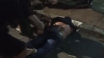 Kepergok Hendak Bobol Warung Sembako, Pencuri Dihajar Warga hingga Cium Aspal