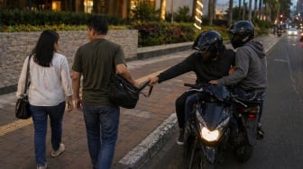 Aksi Jambret di Depan Palembang Icon Berujung Apes, Korbannya Ternyata Polisi