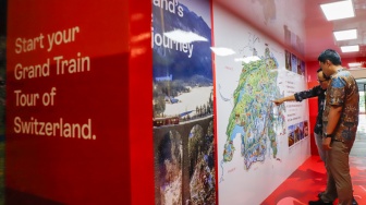 Rayakan 75 Tahun Diplomatik, Swiss Pamerkan Wisata di Whoosh Halim
