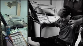 Lansia 71 Tahun Gagal Putar Balik, Honda HRV Tabrak Pejalan Kaki hingga Depot Air di Jakbar!