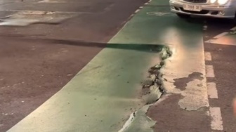 Heboh Jalan Anjlok di Sudirman, Bina Marga: Bekas Proyek Pipa Limbah