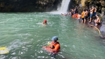 Pegawai BPS Asal Sleman Ditemukan Tewas Tenggelam di Air Terjun Tembok Barak Bali