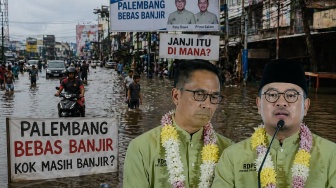 Palembang Kian Tenggelam Dikepung Banjir, Publik Tagih Janji Ratu Dewa Bebas Banjir