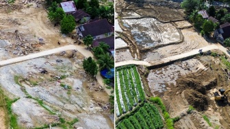 Usai Dihantam Banjir, Ratusan Hektare Sawah di Padang Mulai Dipulihkan