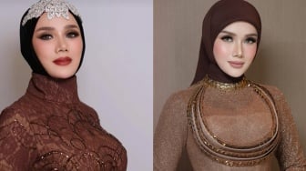 Beda Outfit Mulan Jameela di Nikahan Al Ghazali dan El Rumi, Dikritik Gagal Upgrade