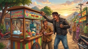 Awalnya Minta Rp15 Ribu, Pedagang Es Campur di Depan PN Kudus Diperas Rp20 Juta Gara-gara Viral