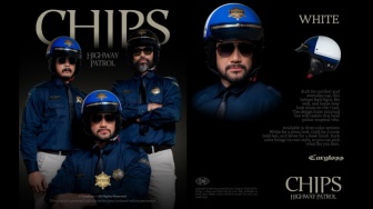 Bosan Helm Pasaran? Cargloss Chips Highway Patrol Usung Gaya Polisi 80-an