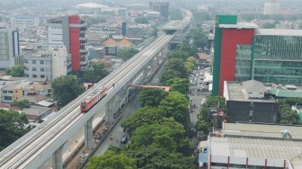 LRT Jakarta Fase 1B Masuk Tahap Uji Coba, Jalur Velodrome-Pasar Pramuka Mulai Dites