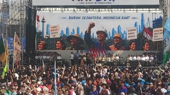 Di Depan Peserta Aksi May Day, Prabowo Umumkan UU PPRT Disahkan: Akhiri Penantian 22 Tahun