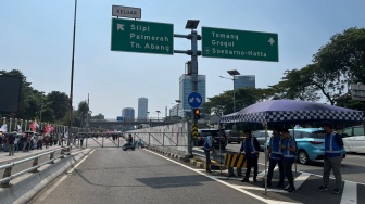 Imbas May Day di DPR, Pintu Keluar Tol Slipi Ditutup: Cek Rute Alternatif Tomang-Tanjung Duren