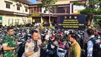 Polisi Buka Gerai Pengembalian Ratusan Kendaraan Hasil Kejahatan di Medan: Gratis, Cukup Bawa Ini